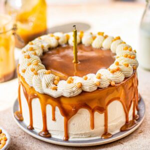 Butterscotch Birthday Cake cake ordered online in Kathmandu, Nepal