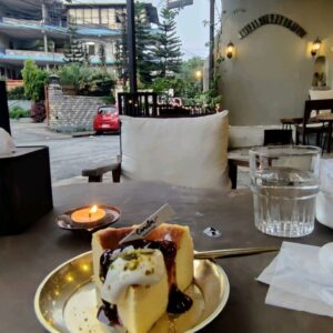 Cheesecake cake ordered online in Kathmandu, Nepal