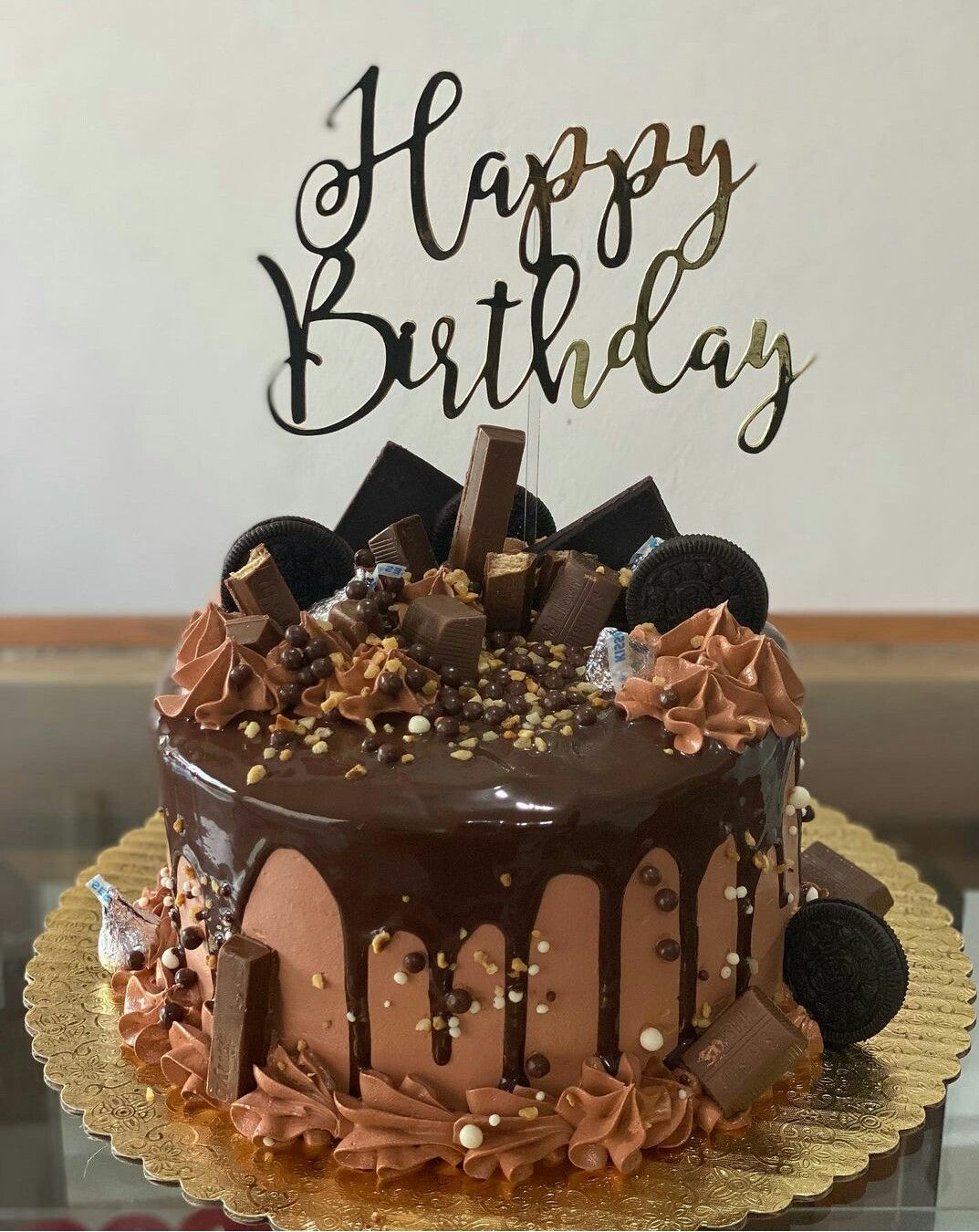 Delicious Happy Birthday Chocolate Cake cake ordered online in Kathmandu, Nepal