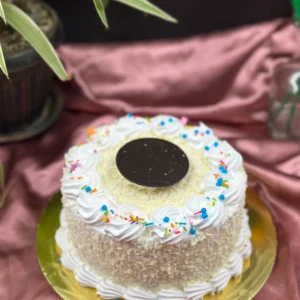 Delicious White Forest Cake in Pokhara with White Chocolate cake ordered online in Kathmandu, Nepal