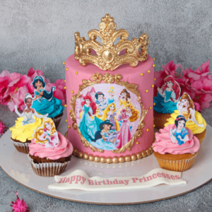 Delight your little cute one with a Princess Fondant Cake cake ordered online in Kathmandu, Nepal