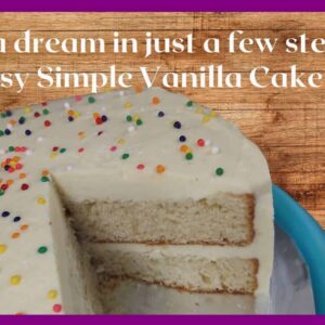 Easy Simple Vanilla Cake cake ordered online in Kathmandu, Nepal