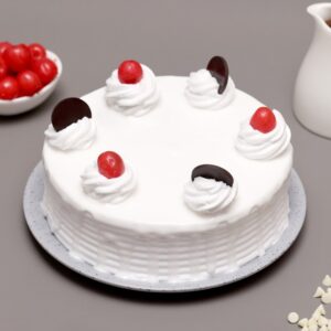 Fluffy White Vanilla Cake cake ordered online in Kathmandu, Nepal