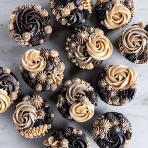 ganache-stuffed chocolate guinness cupcakes with espresso buttercream ... cake ordered online in Kathmandu, Nepal