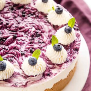 No Bake Blueberry Cheesecake - The Busy Baker cake ordered online in Kathmandu, Nepal