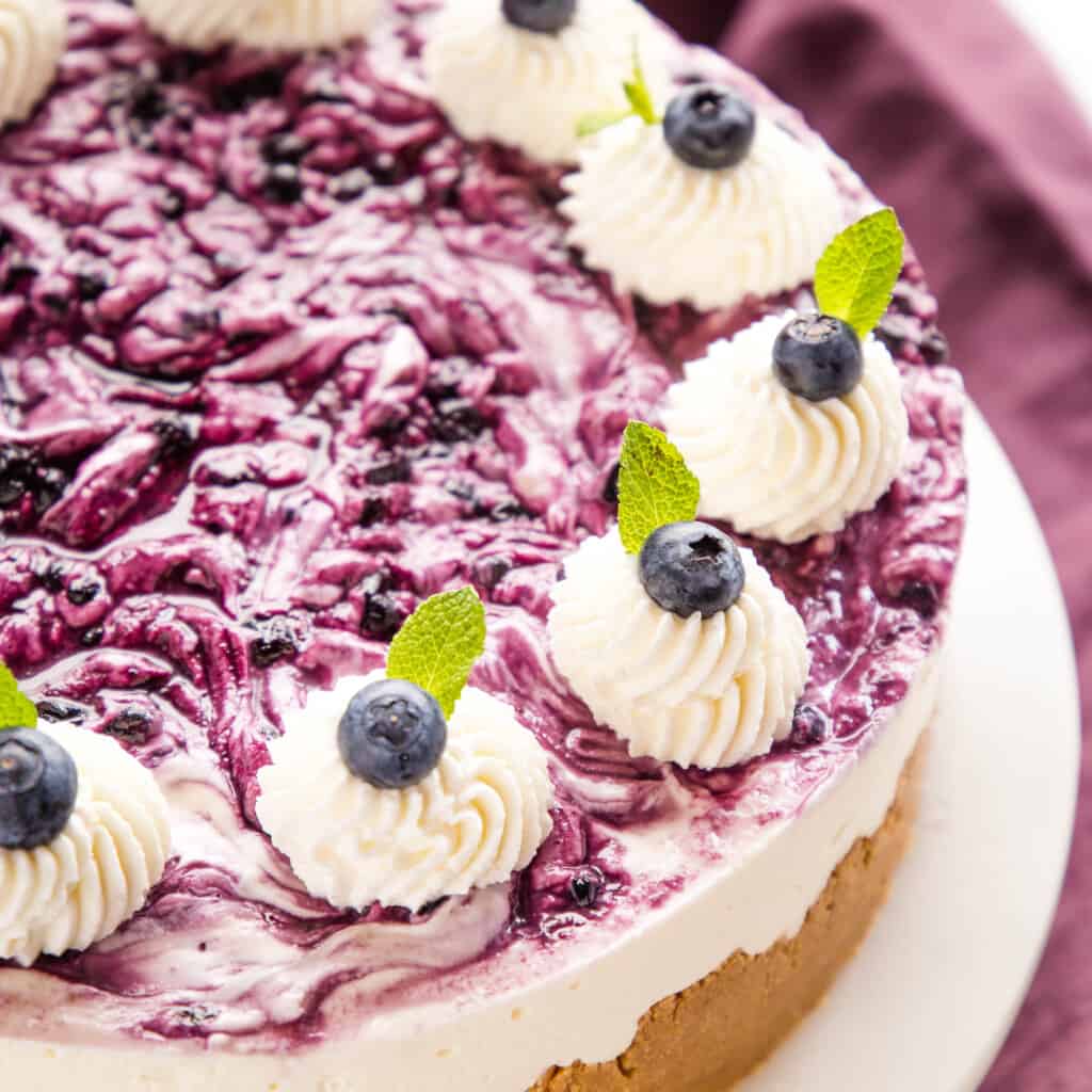 No Bake Blueberry Cheesecake - The Busy Baker cake ordered online in Kathmandu, Nepal