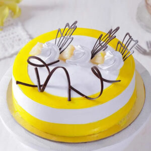 Pineapple Cake with Chocolate Topping cake ordered online in Kathmandu, Nepal