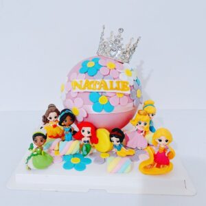 princess pinata cake design custom cake pinata cake money pu cake ordered online in Kathmandu, Nepal