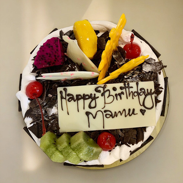 Radisson Hotel Premium 1lb Black Forest Cake Cakes Gift to Nepal ... cake ordered online in Kathmandu, Nepal
