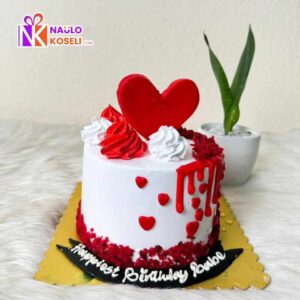 Red Velvet Birthday Cake cake ordered online in Kathmandu, Nepal