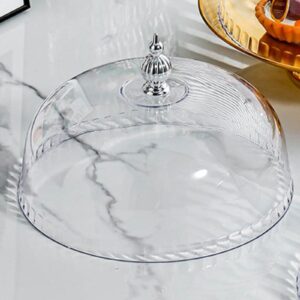 Round Cake Cover Lid Clear Cake Dome Cover Top Handle Pastry Display Cloche for Party Wedding Picnic Dessert Serving Pla cake ordered online in Kathmandu, Nepal