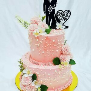 Simple and Elegant Engagement Cake Design cake ordered online in Kathmandu, Nepal
