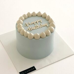 Simple and Elegant Minimalist Birthday Cake cake ordered online in Kathmandu, Nepal