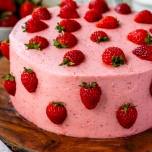 Strawberry Cake Strawberry Poke Cake cake ordered online in Kathmandu, Nepal
