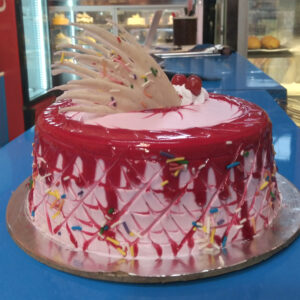 Strawberry Glazed Cake cake ordered online in Kathmandu, Nepal
