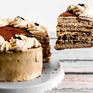 Tiramisu Birthday Cake cake ordered online in Kathmandu, Nepal