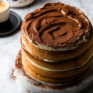 Tiramisu Birthday Cake Square cake ordered online in Kathmandu, Nepal
