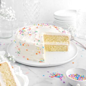 Vanilla Birthday Cake Slice cake ordered online in Kathmandu, Nepal