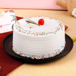 White Vanilla Cake - Cakes, Flowers, Bookey and Gifts cake ordered online in Kathmandu, Nepal