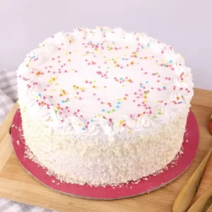 White Vanilla Cake cake ordered online in Kathmandu, Nepal